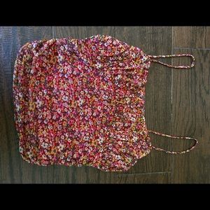 boutique floral print tank top
